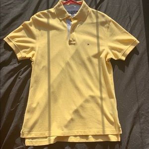 NWOT Tommy Hilfiger All Yellow Polo Shirt.